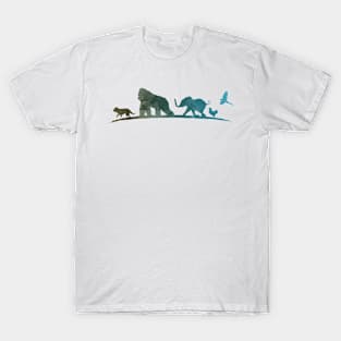 Animals Inspired Silhouette T-Shirt